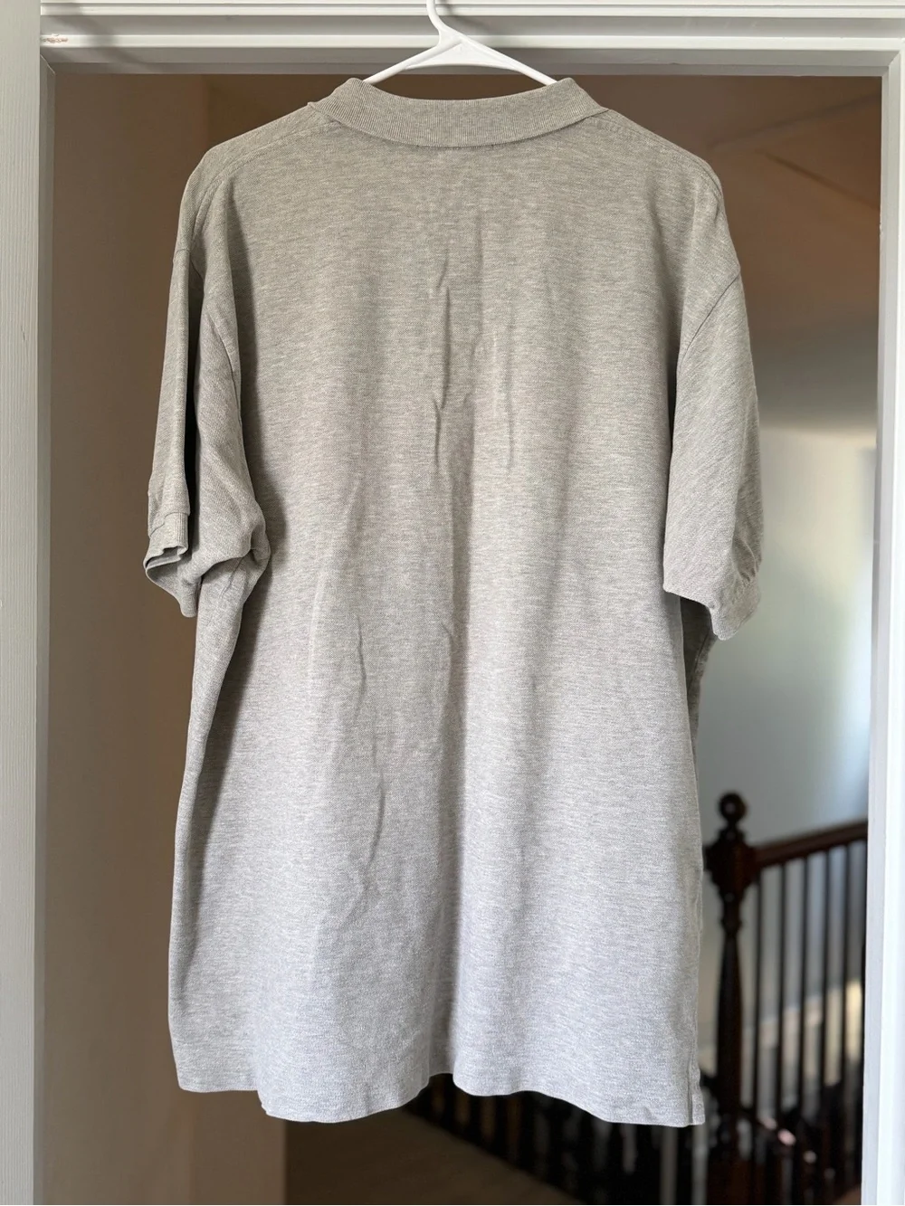 Vintage Polo Ralph Lauren Gray Polo Shirt XXL Pony Logo 100% Cotton